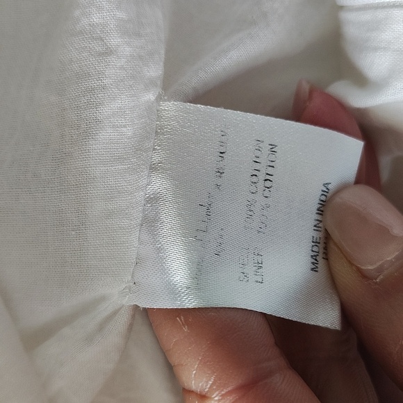 House Of Harlow X Revolve White Eyelet Dress Medium Adjustable Strap Open Back - Picture 12 of 13